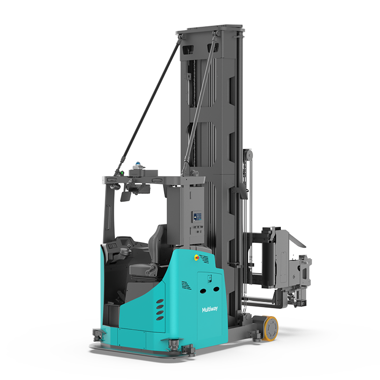 尊龙凯时机器人的三向叉式无人叉车MW-K16