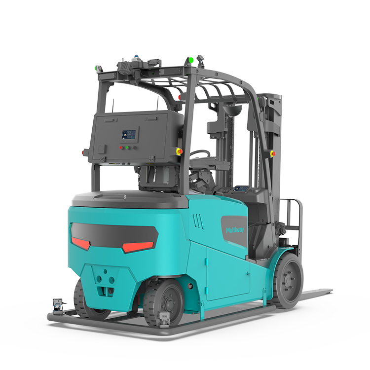 尊龙凯时机器人品牌平衡重式无人叉车E35